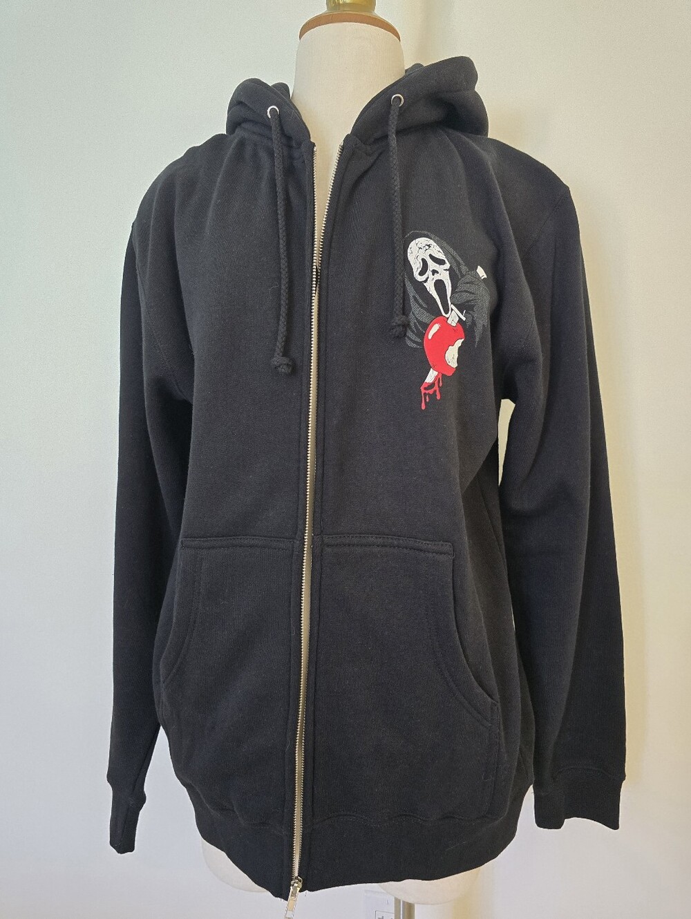 Scream ghost face Zip Hoodie by Cavity Colors size S